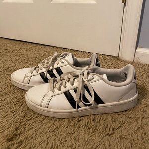 Adidas White Cloudfoam Shoe Size 8.5